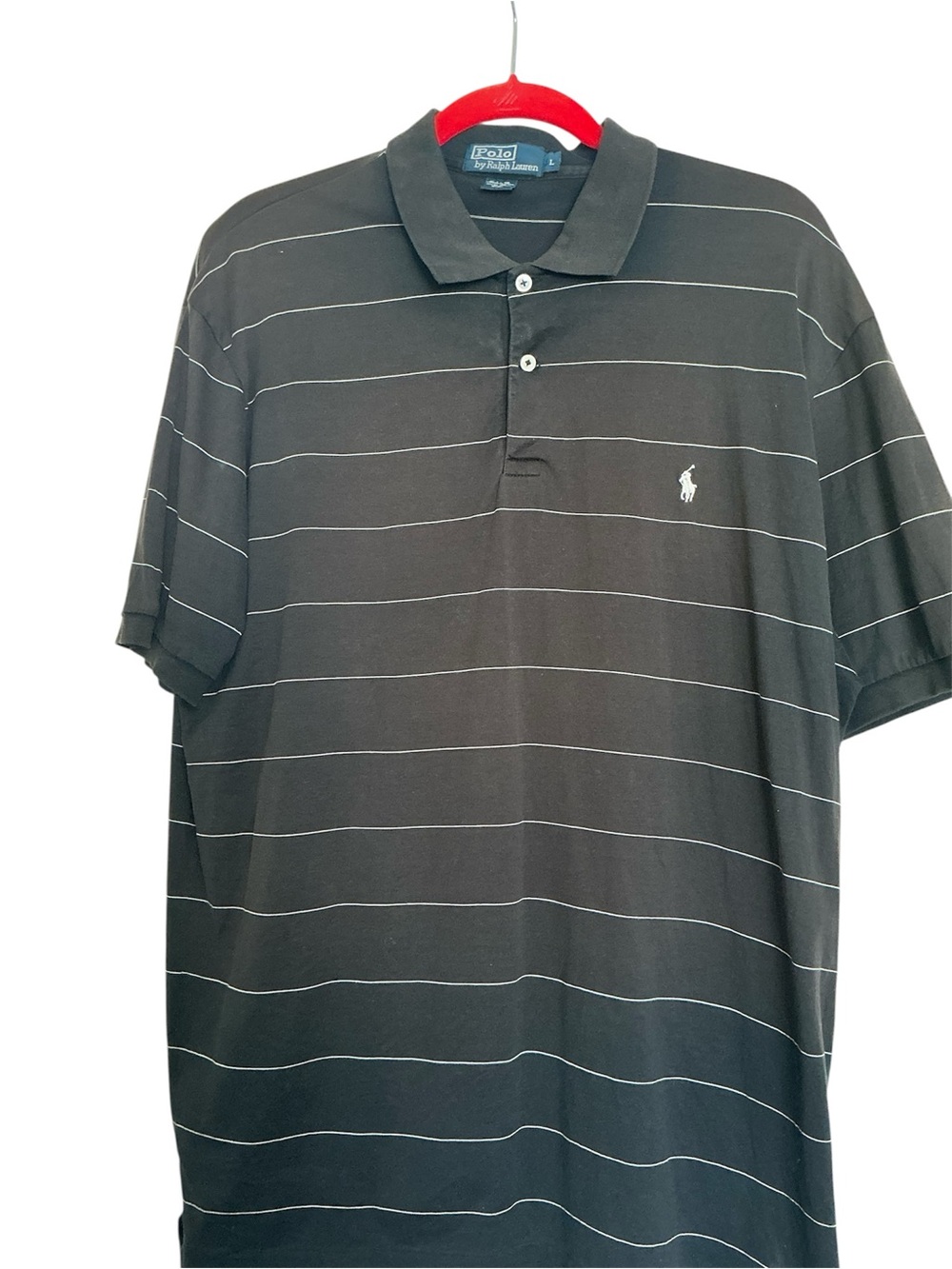 Polo by Ralph Lauren Black Men's Polo Shirt / 100% Pima cotton
